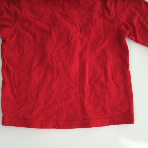 Boy's Christmas T-Shirt Gingerbread Man Red Long Sleeve Size 3T - Picture 8 of 10